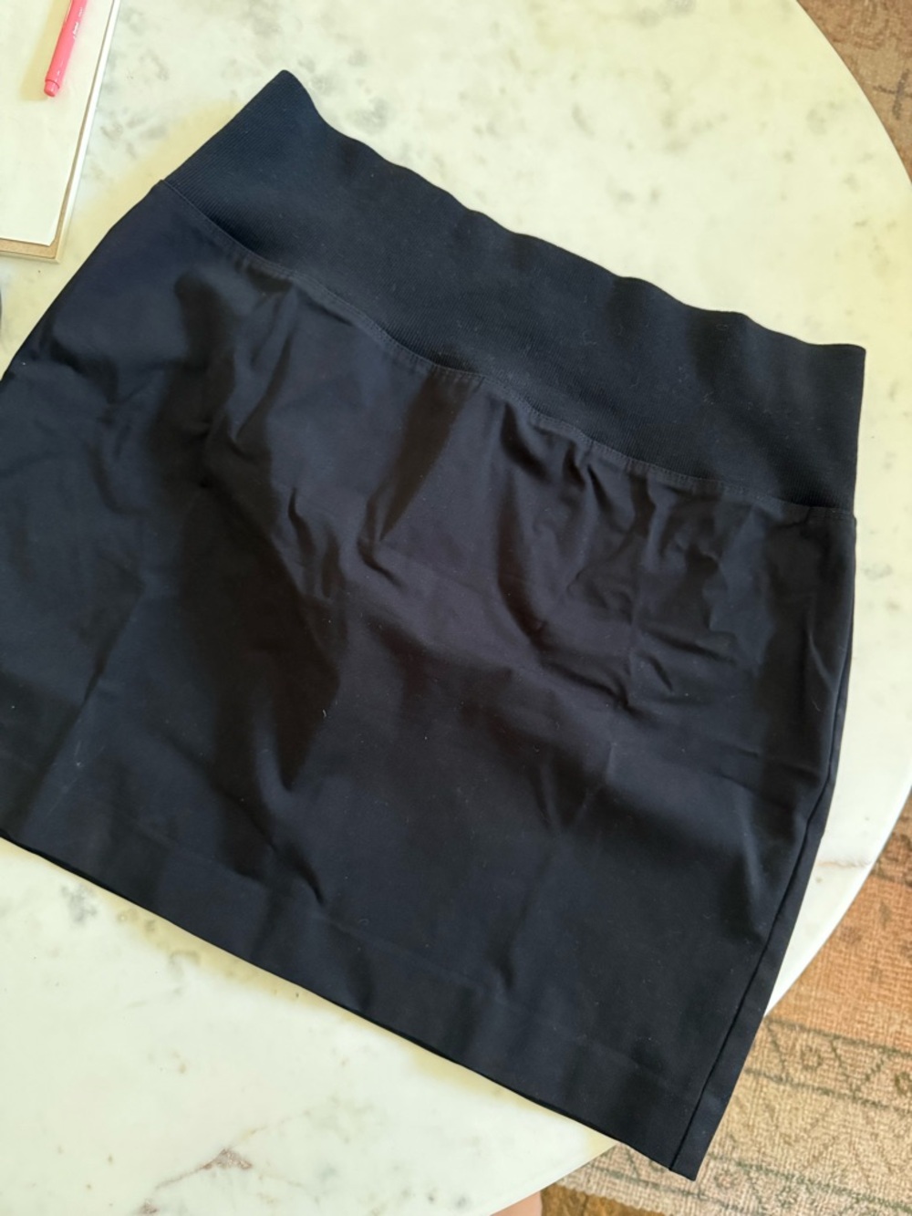 Theory Black Women's Stretch Mini Skirt